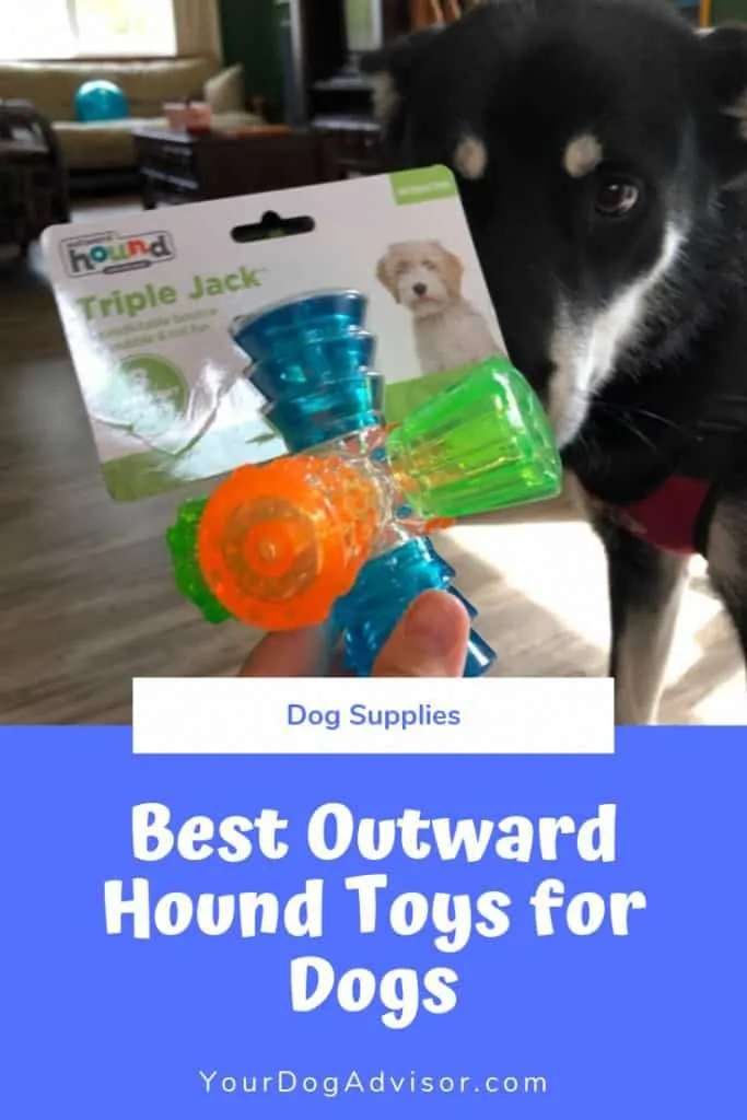 Outward Hound Triple Jack Interactive Multi-Squeak Dog Toy, Multi